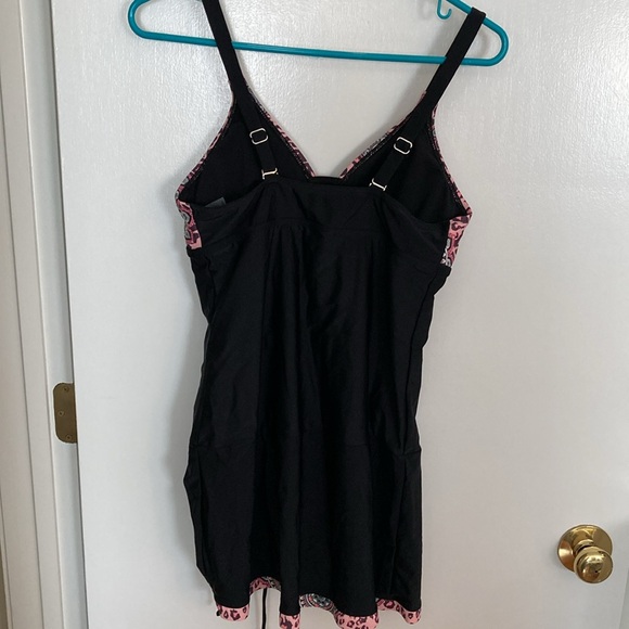 Evaless One Piece, Tummy Control, V Neck Print, with drawstring, Size M - Picture 5 of 11